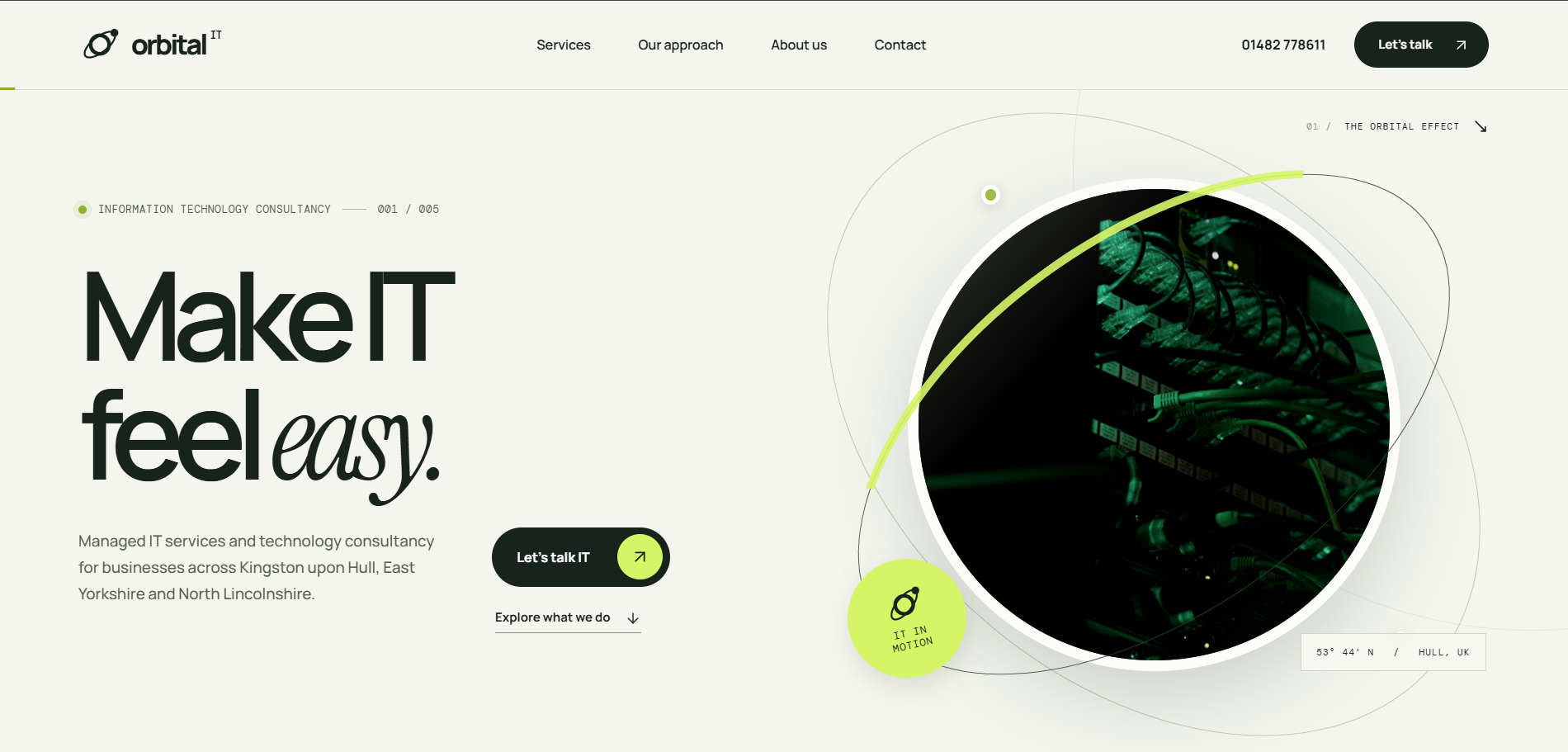 A business website designed, built and hosted by The Super Shoppe